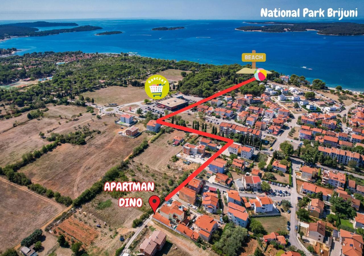 Apartman Dino Fažana Dış mekan fotoğraf